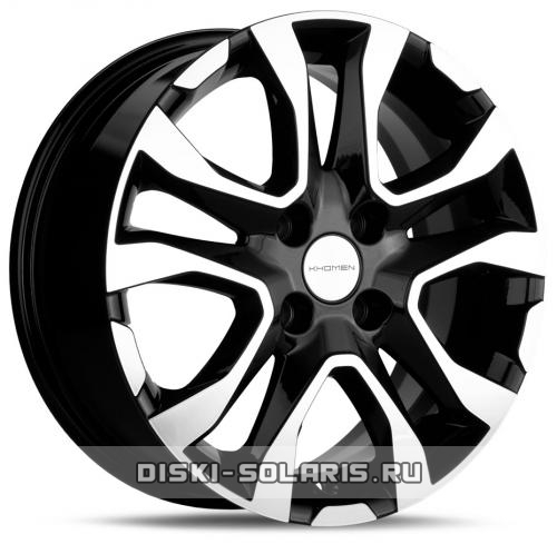 Диск Khomen Wheels KHW1503 черный с полировкой