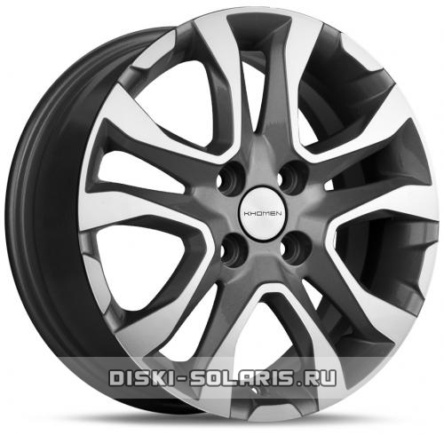 Диск Khomen Wheels KHW1503 серебристый с полировкой