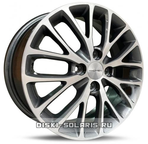 Диск Khomen Wheels KHW1506 серый с полировкой