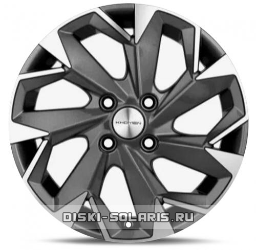 Диск Khomen Wheels KHW1508 серый с полировкой