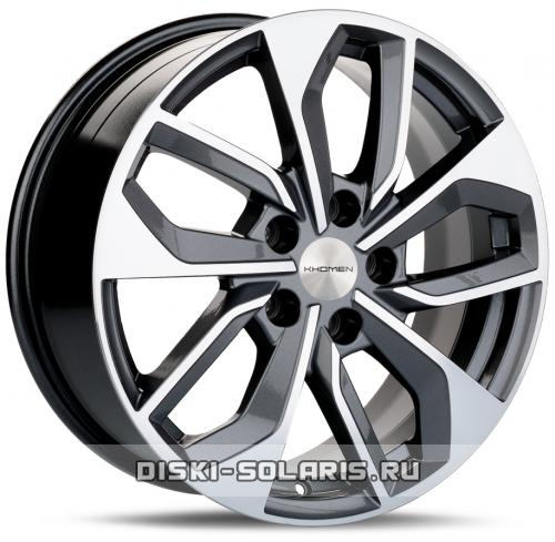 Диск Khomen Wheels KHW1703 серый с полировкой