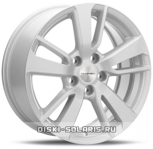 Диск Khomen Wheels KHW1704 серебристый с полировкой