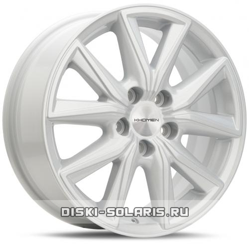 Диск Khomen Wheels KHW1706 серебристый с полировкой