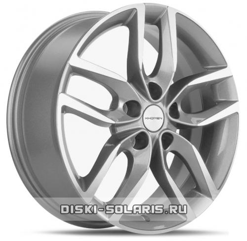 Диск Khomen Wheels KHW1708 серебристый с полировкой