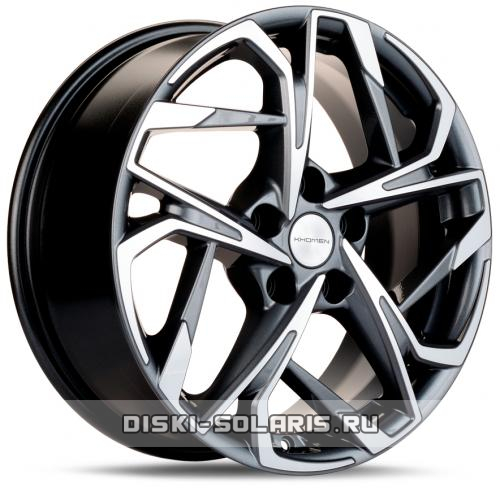 Диск Khomen Wheels KHW1716 серый с полировкой