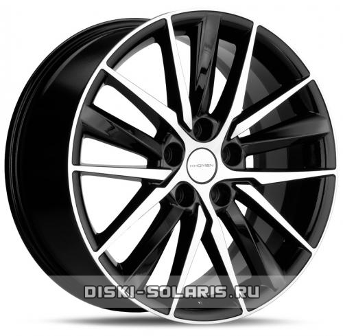 Диск Khomen Wheels KHW1807 черный с полировкой