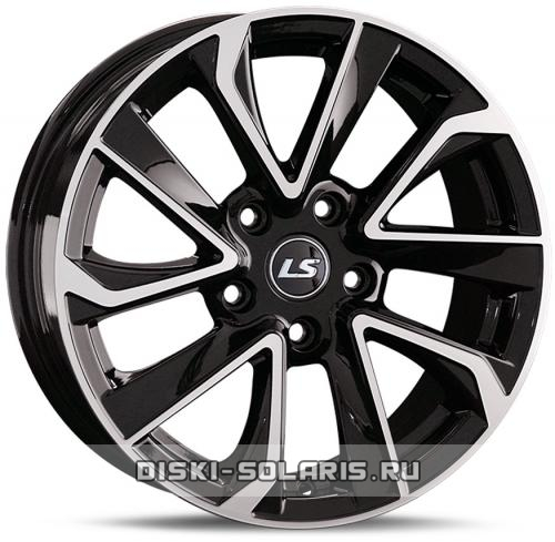 Диск LS Wheels 1319 черный с полировкой