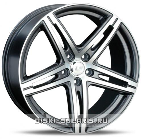 Диск LS Wheels 288 серый с полировкой